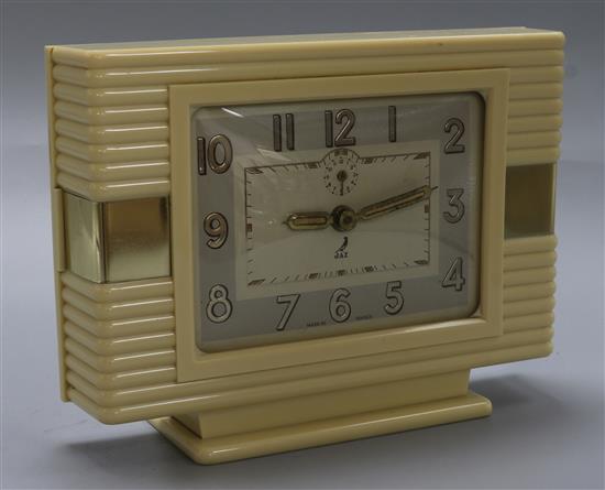 A Jazz white bakelite clock